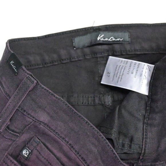 KanCan 27 Mid Rise Jegging Purple Black Stretch Denim Jeans - Picture 3 of 5